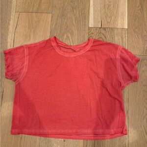 Red Lululemon T-Shirt